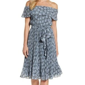 Michael Kors floral off shoulder dress